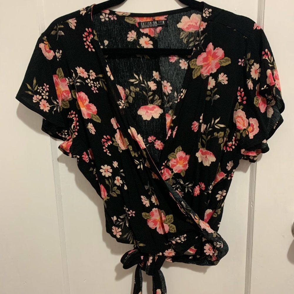 Wrap crop top